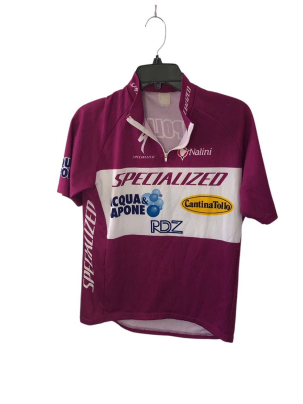 Specialized Custom Biking Jersey Italy Sponsor Shirt Acqua & Sapone Cantina Team